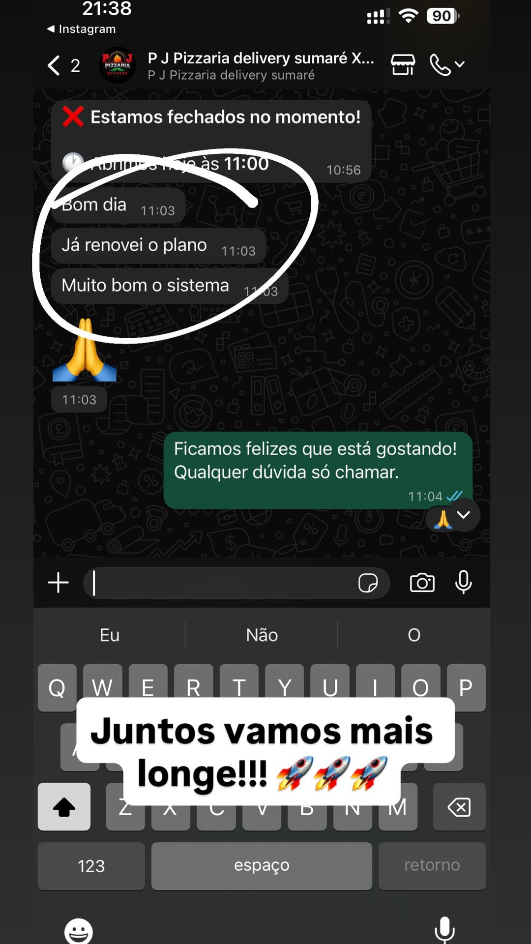Depoimento de cliente Xeguei 8